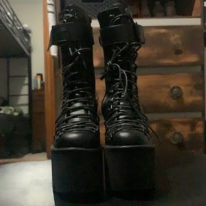Dolls Kill black platform boots